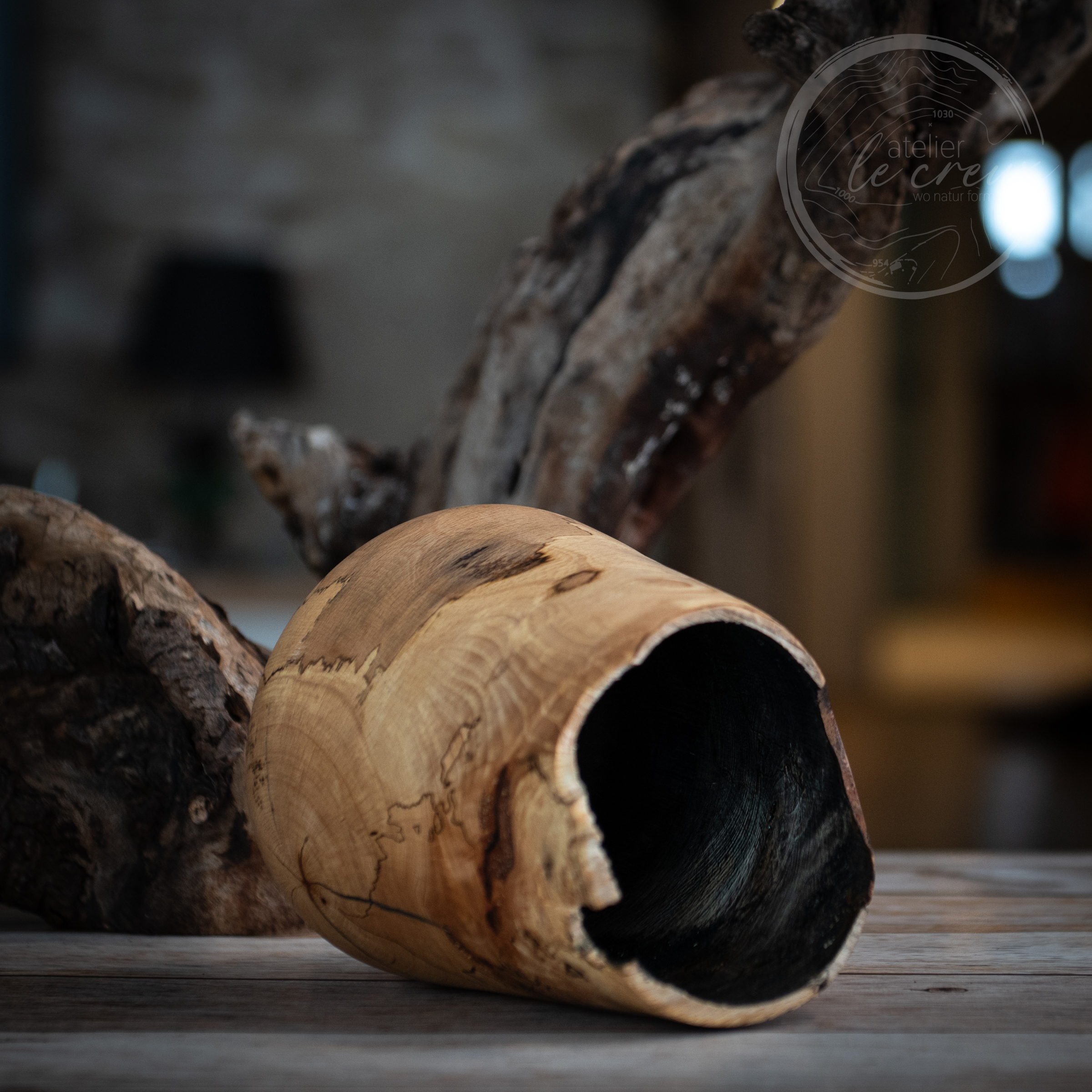 Dekorative Vase aus Buche – Bild 5