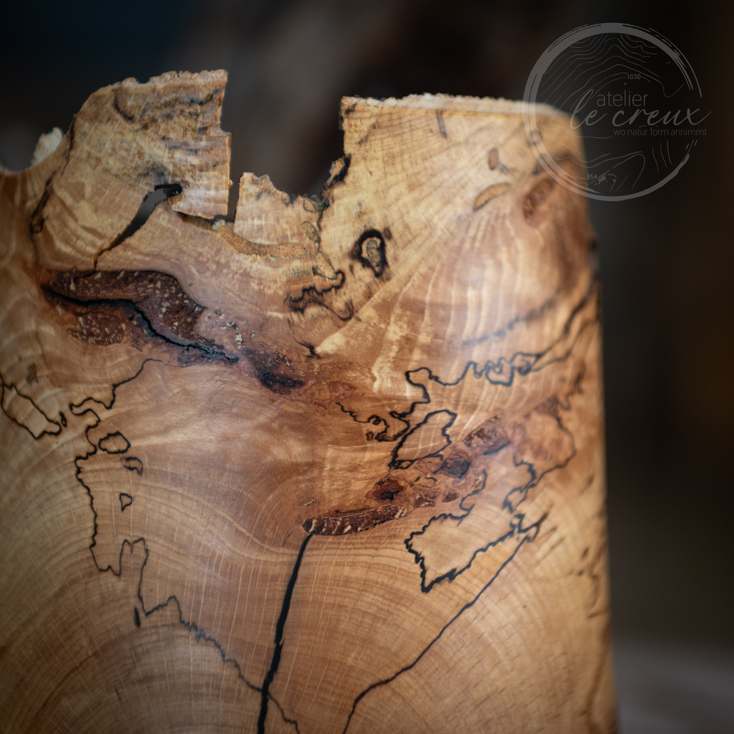 Dekorative Vase aus Buche – Bild 6