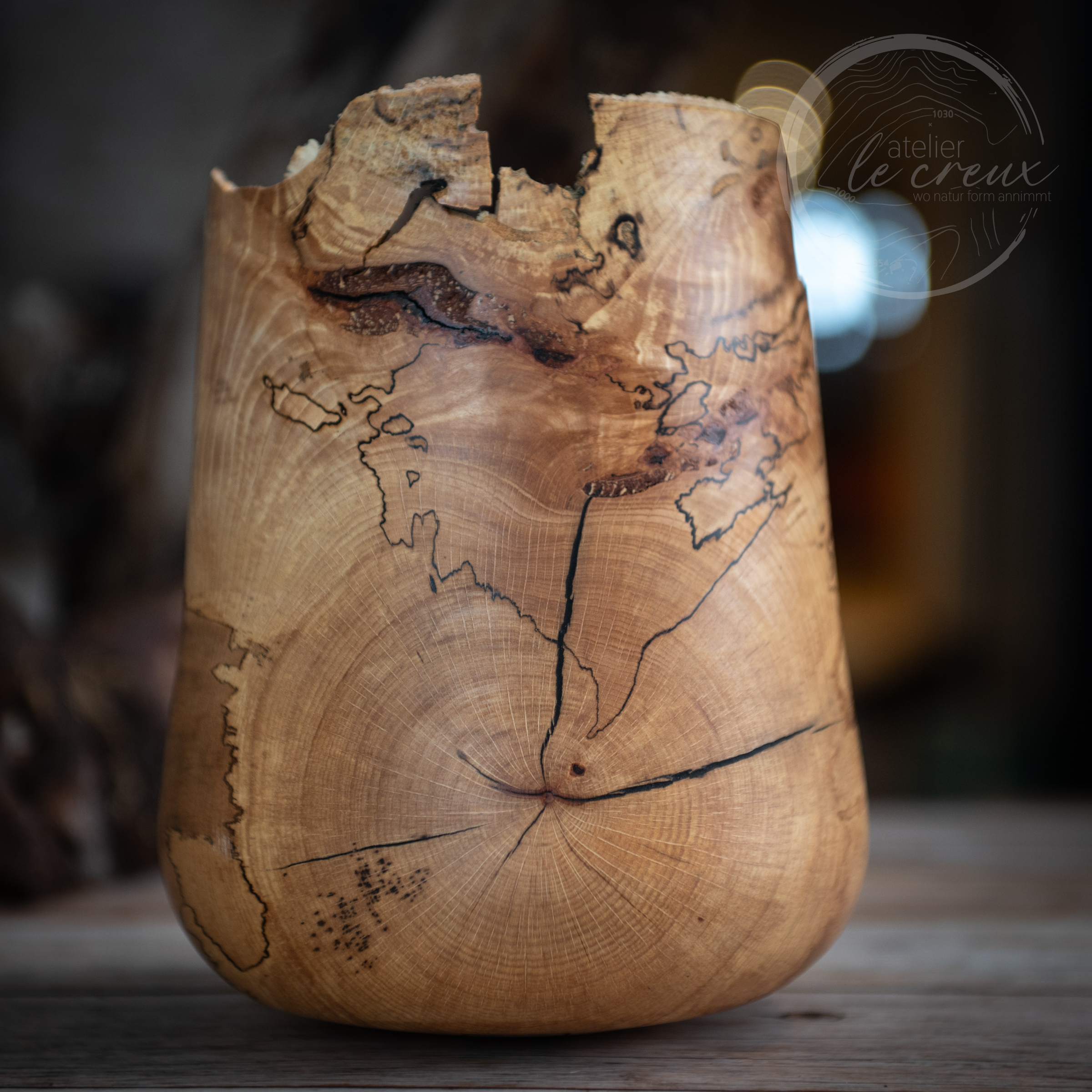 Dekorative Vase aus Buche – Bild 7